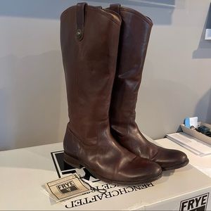 GUC Frye Melissa Button Leather Boots